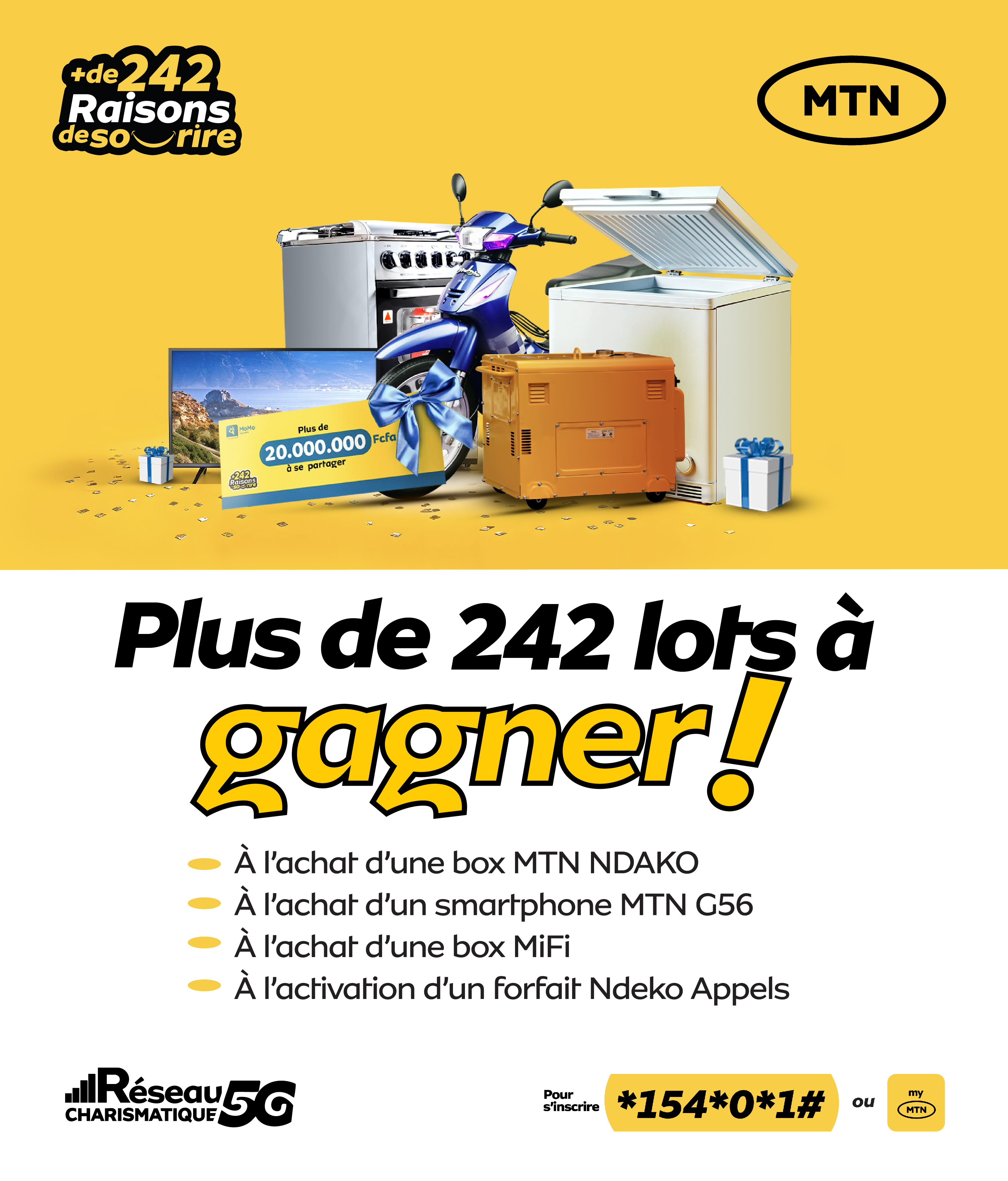 LA PROMO QUIZZ “+242 RAISONS DE SOURIRE”